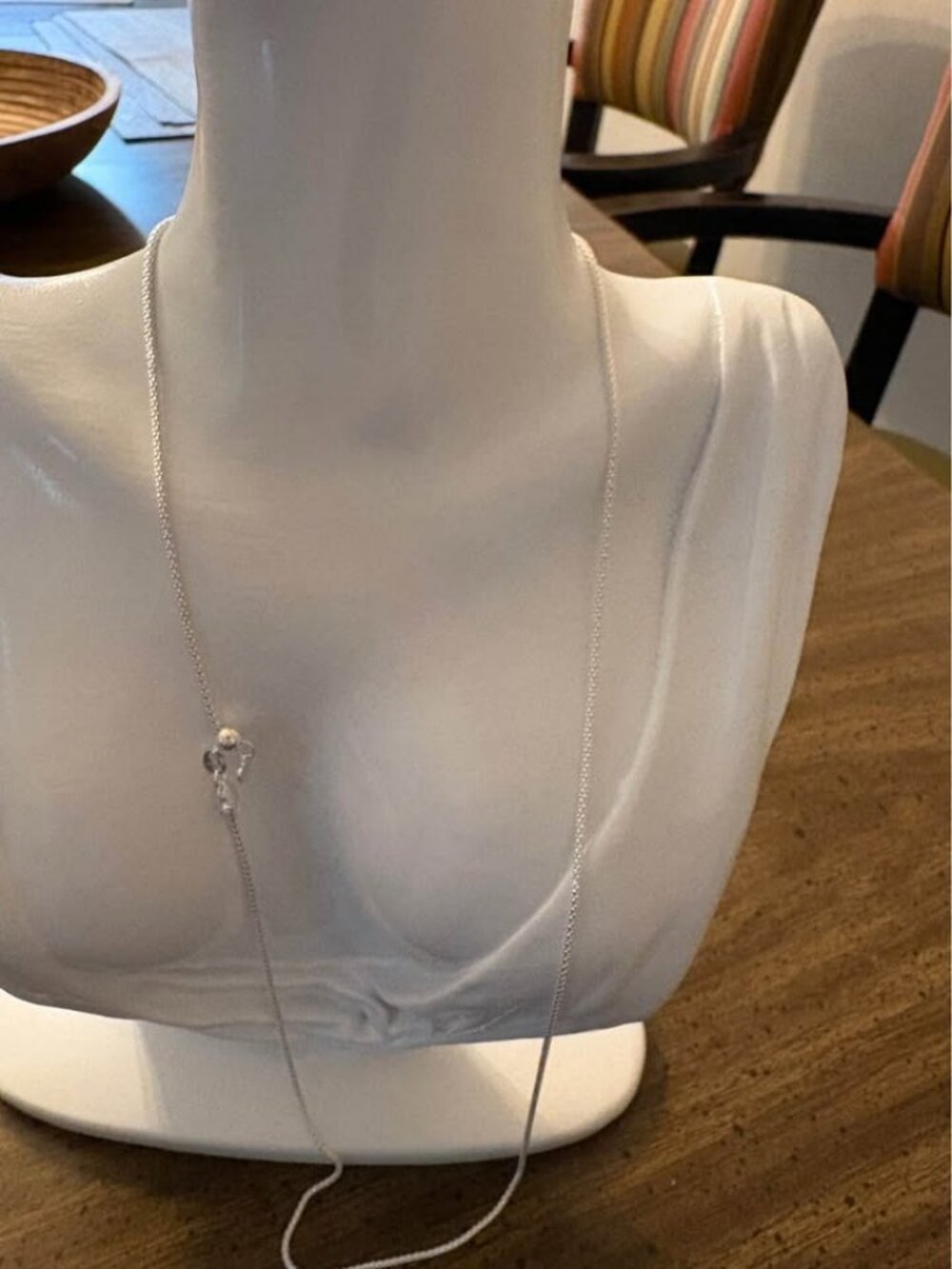 24-Inch Silver Popcorn Chain Necklace, 1.5mm, Adjustable, 4.2 grams 925 Sterling